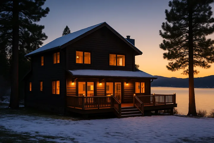 Illustrative Big Bear Lake lakefront SFR